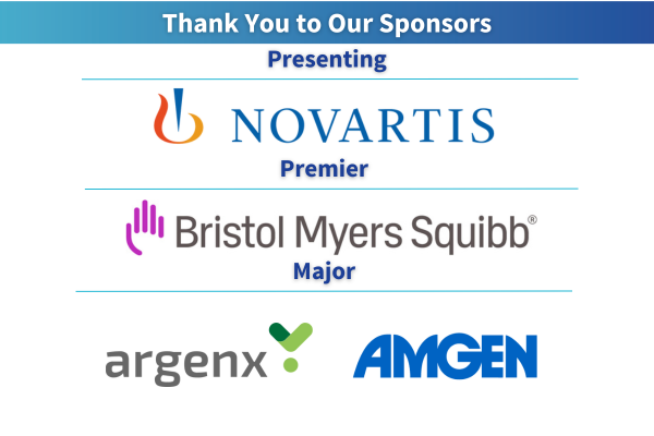 NPC Sponsors: Presenting - Novartis. Premier - Bristol Myers Squibb. Major - Argenz, Amgen