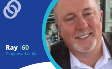 Man smiling with his age and experience living with Sjogren's