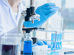 scientist in lab doing research