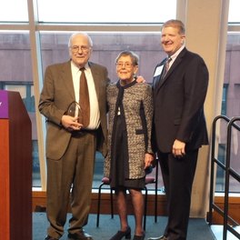 Dr. Spiera received the "Sjögren’s Champion" award in 2016 and is pictured with Foundation Founder, Elaine Harris, and Foundation President & CEO, Steven Taylor
